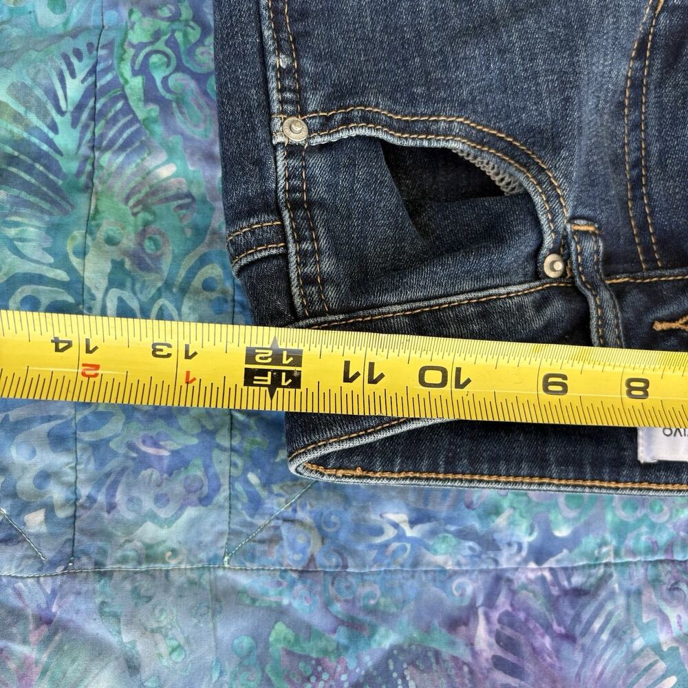 Urban Revivo Dark Blue Bootleg Jeans Size 2 Denim Long Leg - Picture 10 of 10
